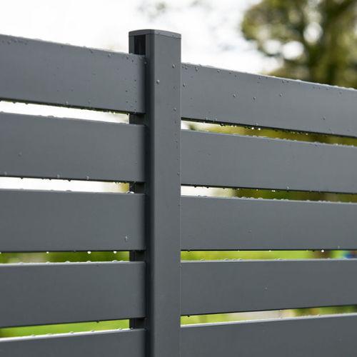 Aluminum fence post - Equinox 70x50  - GARDENODE - contemporary / home / commercial