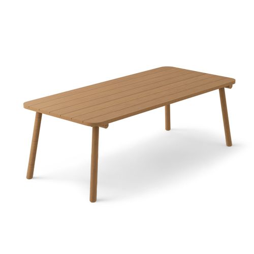 Design table - UZ - Yaaz - teak / teak base / rectangular