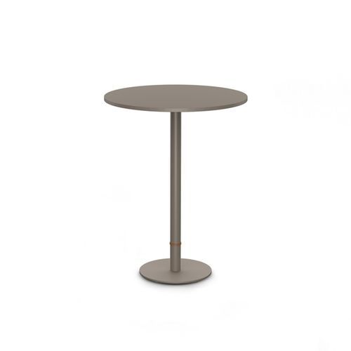 Contemporary bistro table - ANKA - Yaaz - aluminum / aluminum base / round