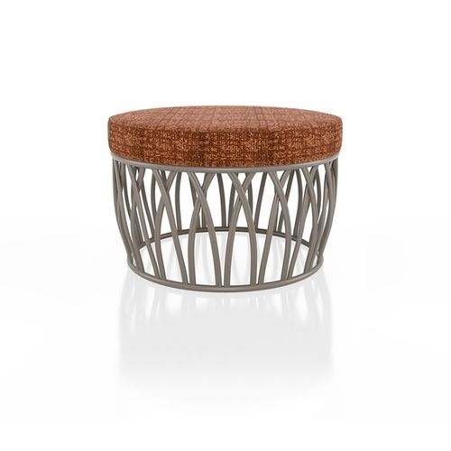 Design pouf - KORU R - Yaaz - aluminium / Sunbrella® / round