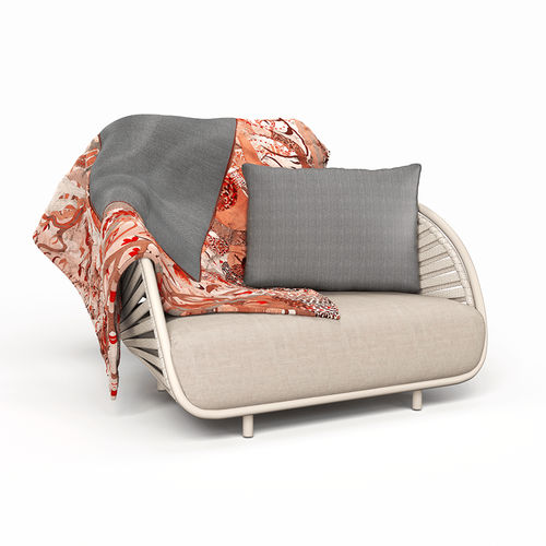 Armchair cushion - SWEET - Yaaz - outdoor / rectangular / plain