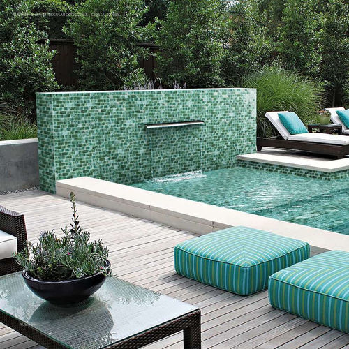 Glass mosaic tile - CRYSTAL - TESSERE - high-gloss / indoor / outdoor