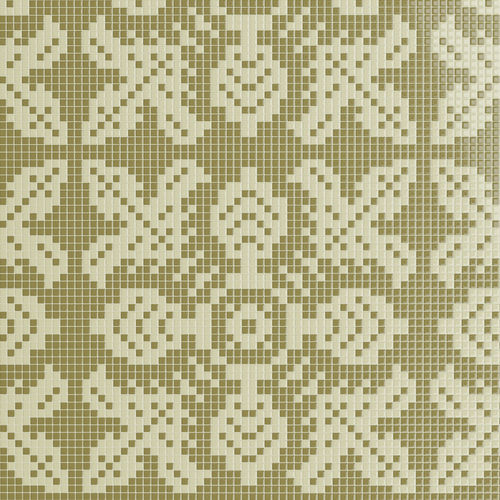 Marble mosaic tile - LYS PISTACHIO  - TESSERE - lava / natural stone / recycled glass