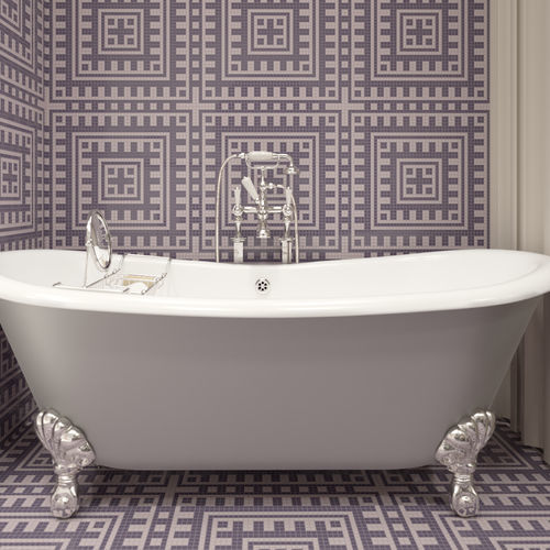 Marble mosaic tile - MAYAN  - TESSERE - lava / natural stone / recycled glass