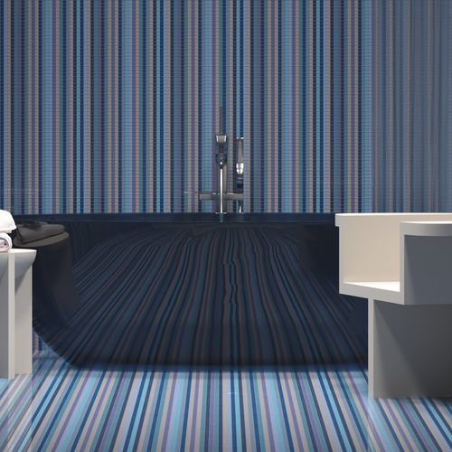 Marble mosaic tile - TESSERE - lava / natural stone / recycled glass
