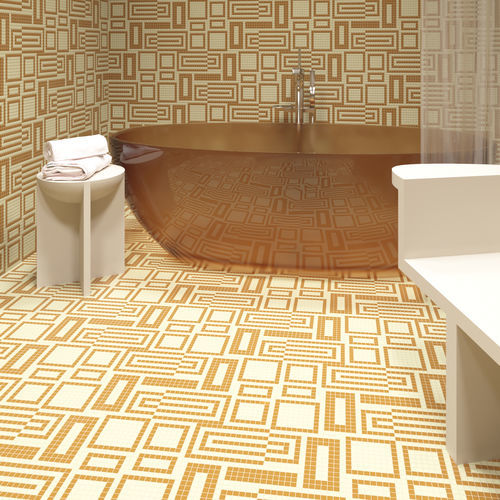 Marble mosaic tile - SWITCH GINGER  - TESSERE - lava / natural stone / recycled glass