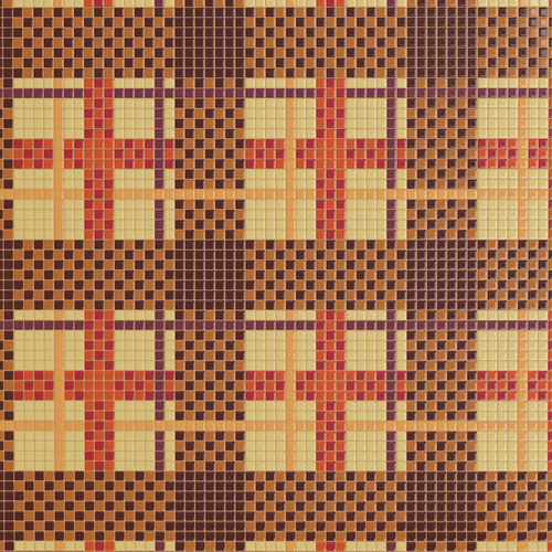 Marble mosaic tile - TARTAN COTTO - TESSERE - lava / natural stone / recycled glass