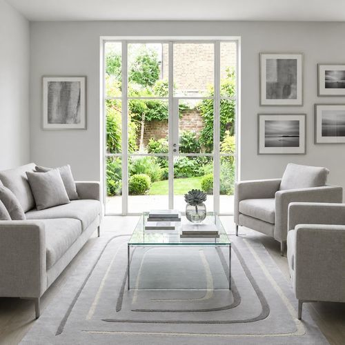 Contemporary rug - STRATA - Softicated - tufted / Tencel® / wool