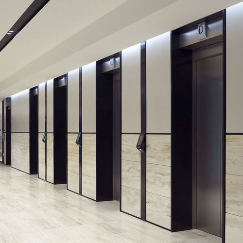 Plywood door frame - Specialist Joinery Group - aluminum / stainless steel / laminated material