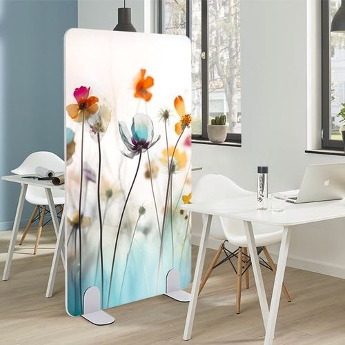Portable screen wall - DIVI smart® ART - ropimex - polyester / for office / acoustic
