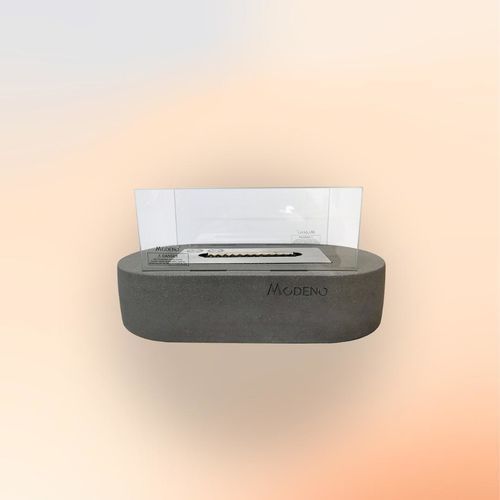 Stainless steel bioethanol burner - LUSPA - ELEMENTI - glass / rectangular / decorative