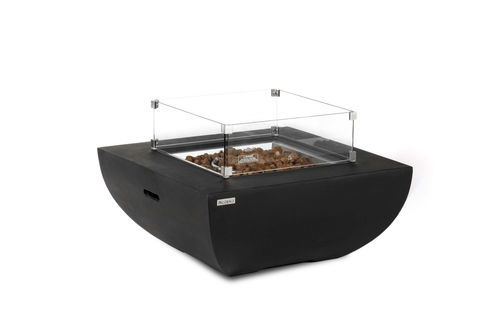 Gas fire pit - MODENO - AURORA - ELEMENTI - composite / glass / concrete