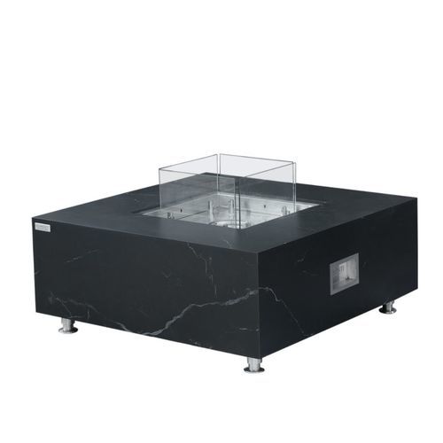 Bioethanol fire pit - ELEMENTI ECO - SOFIA - ELEMENTI - metal / stainless steel / marble