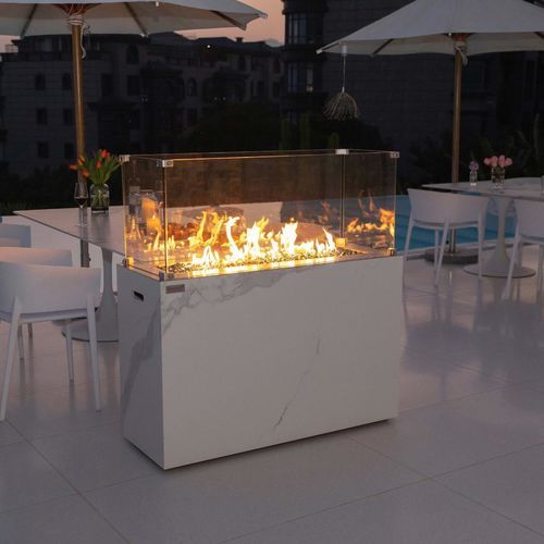 Gas fireplace - ELEMENTI PLUS - ALASKA - ELEMENTI - propane / Single-sided / outdoor