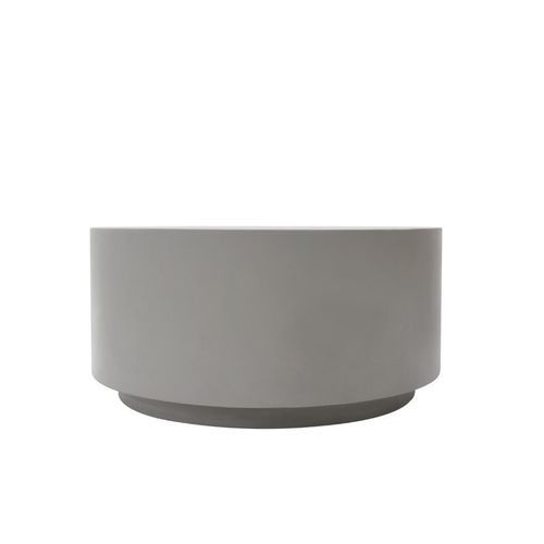 Free-standing fireplace - ROME - ELEMENTI - Single-sided / outdoor / concrete