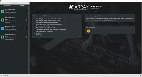 Audio software - K-MONITOR - K-array