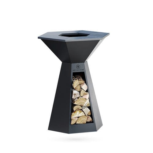 Plancha fire pit - Agape|85 - Hexagone - wood-burning / steel / other shapes