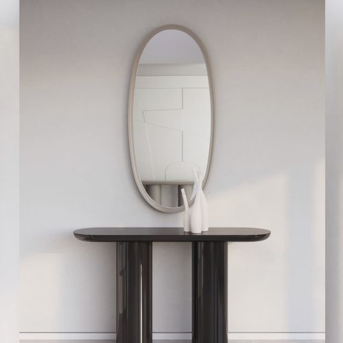 Wall-mounted mirror - SER150 - ULTRAMOBILI - contemporary / oval ...