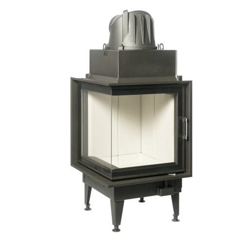 Corner fireplace insert - 55X55X57 K 2.0 - AUSTROFLAMM - wood-burning / steel / contemporary