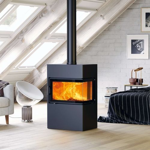 Wood heating stove - Dexter 2.0  - AUSTROFLAMM - 6 kW / free-standing / corner