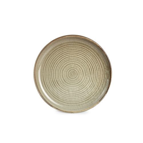 Flat plate - Munduk : 604363 - Fine2Dine - round / porcelain / gray