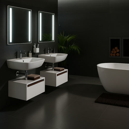 Warming mirror - IH500-M - CWT PREVAL FRANCE - wall-mounted / contemporary / rectangular