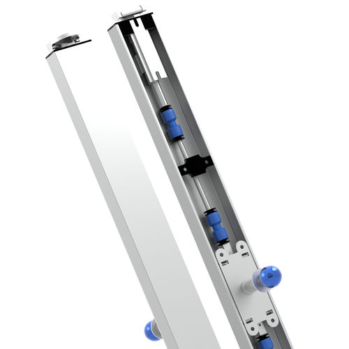 Door profile - FITSPIN - Fitlock | Daureka S.r.l. - aluminum / rectangular / for LED lighting