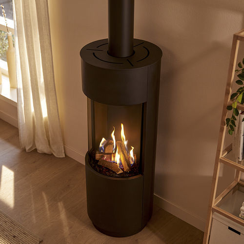 Gas fireplace - Trimline Opal - Trimline Fires - free-standing / free-standing / central