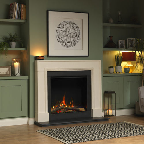 Electric fireplace - Trimline 75E Solus - Trimline Fires - built-in / wall / corner