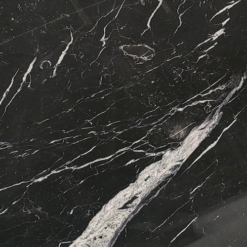 Marble natural stone slab - NEGRO MARQUINA - MARMOMAR SPAIN - for kitchen / for interior / for wall
