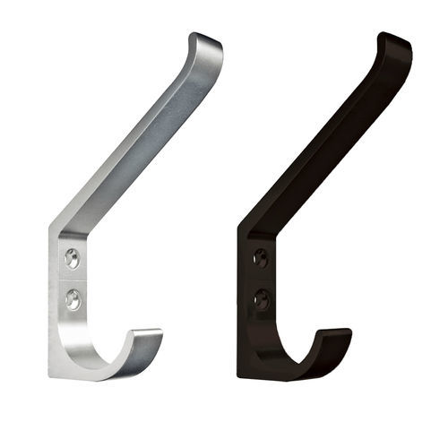 Wall-mounted coat rack - 080701 - EUROWALE - contemporary / anodized aluminum / black