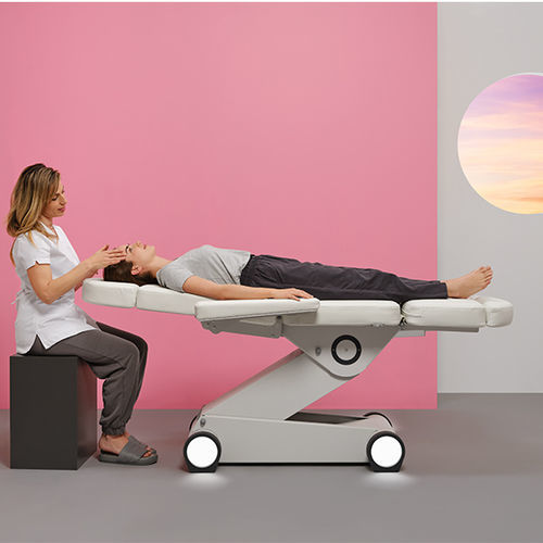 Electric massage table - B-Light - WEELKO BARCELONA - PU / steel / height-adjustable