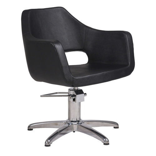 Contemporary beauty salon chair - Whim - WEELKO BARCELONA - PVC / metal / with hydraulic pump