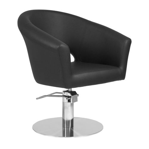 Contemporary beauty salon chair - Cosmo - WEELKO BARCELONA - PVC / stainless steel / with hydraulic pump