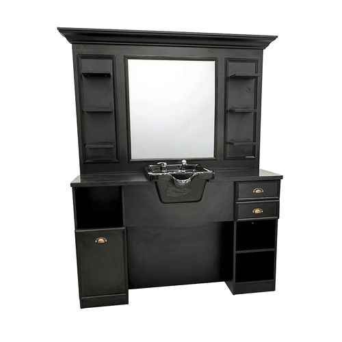 Traditional dressing table - Bansa - WEELKO BARCELONA - glass / solid wood / for barber