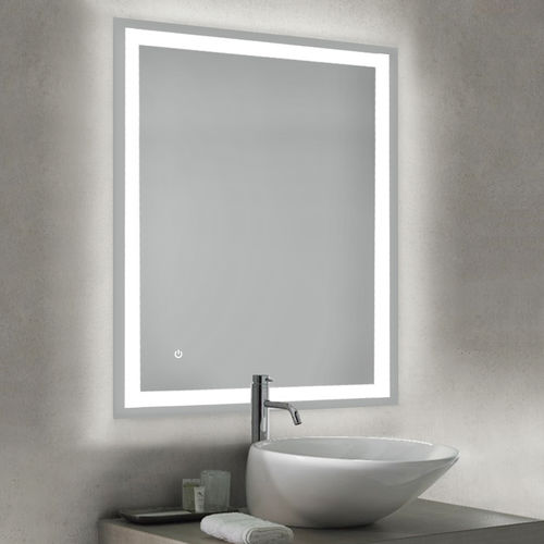 Wall-mounted bathroom mirror - 5151020 - Emuca SA - contemporary / rectangular / plastic