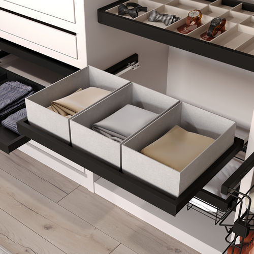 Plastic storage box - 7029154 - Emuca SA - aluminum / fabric / steel