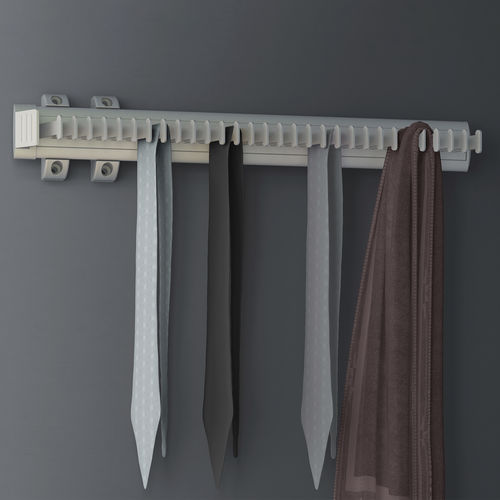 Wall-mounted coat rack - 7913862 - Emuca SA - contemporary / aluminum / plastic