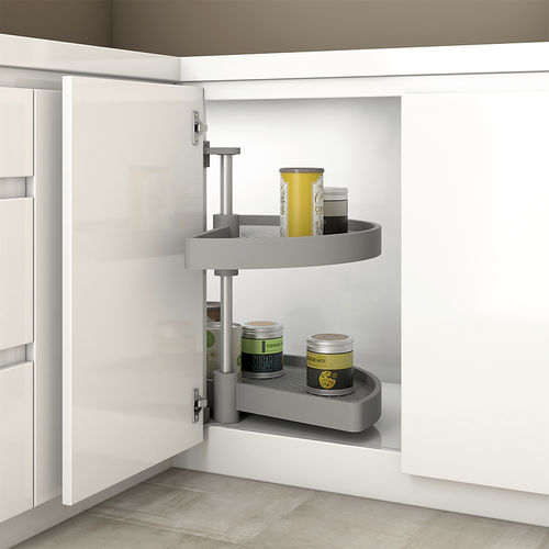 Plastic organizer tray - 8929221 - Emuca SA - aluminum / kitchen