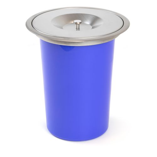 Kitchen trash can - 8199265 - Emuca SA - undercounter / stainless steel / plastic
