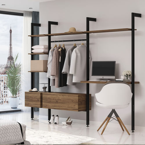 Wall-mounted shelf - 7022054 - Emuca SA - modular / floor-to-ceiling / minimalist design