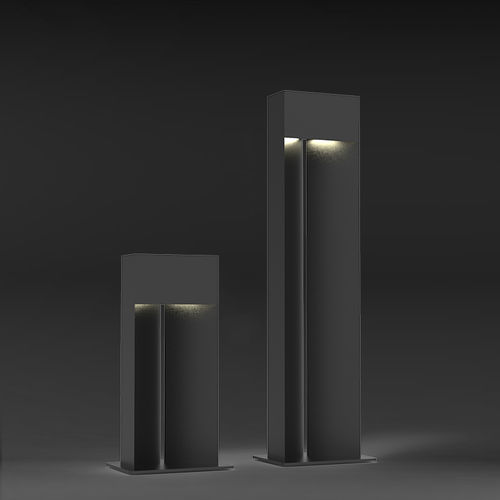Garden bollard light - Prism  - Beyond Lighting - urban / contemporary / steel