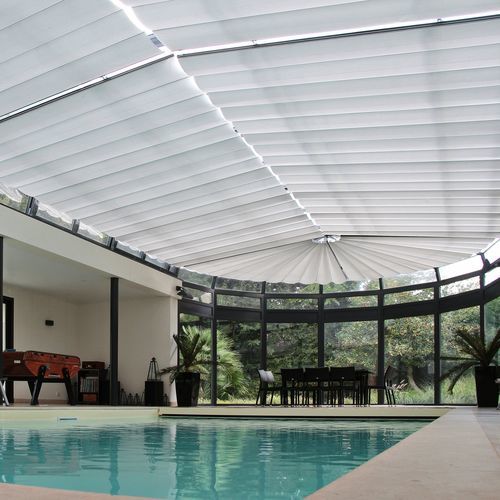 Heat-resistant blinds - HABANIKO - REFLEX'SOL - pleated / conservatory / for glass roof