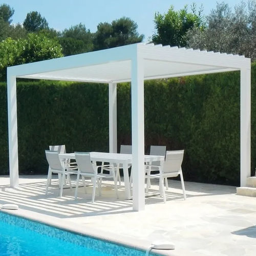 Self-supporting pergola - SlimDesign - SI TECH INDUSTRIE - aluminum / PVC / with mobile slats