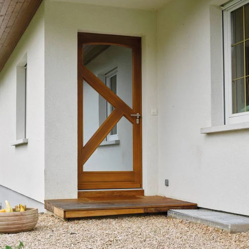 Entry door - Tradition - BADER MENUISERIE - wooden / swing / contemporary