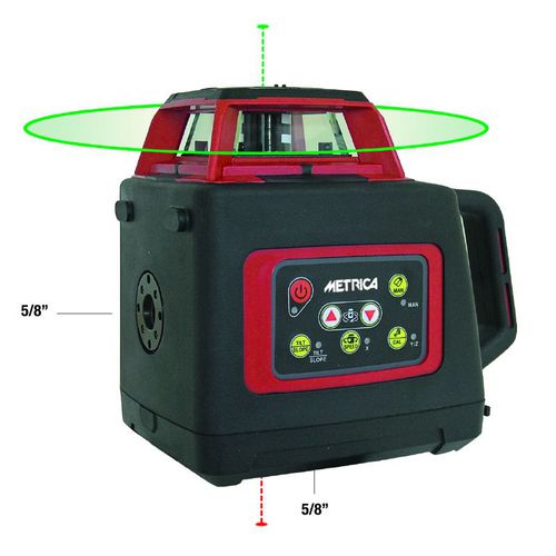 Laser level - BRAVO SL-GREEN - Metrica S.p.A. - rotary / precision / horizontal