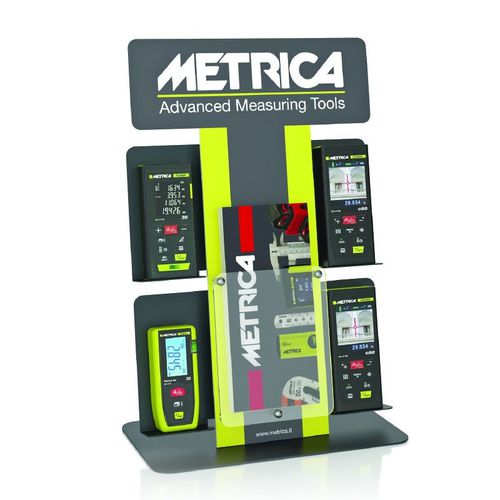 Measuring device display rack - EXPO FLASH - Metrica S.p.A. - countertop / one-sided / 2-shelf