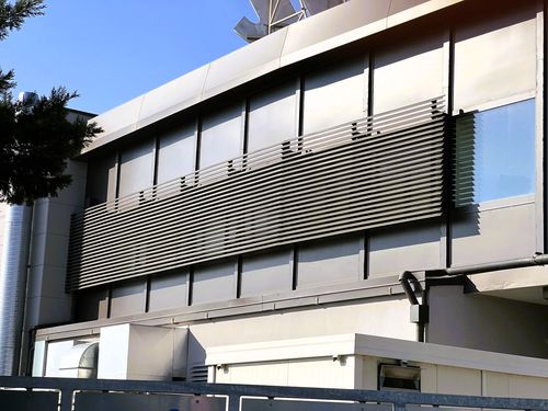 Aluminium solar shading - METALSCREEN GEEE SRL - for facade / horizontal