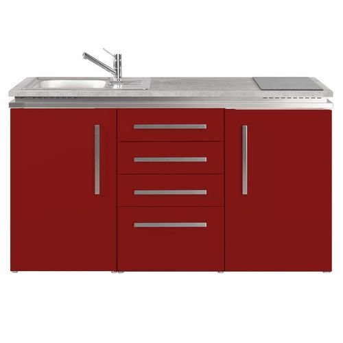 Oak kitchenette - MDS4 150 - Stengel Steel Concept GmbH - slate / concrete / with cooktop