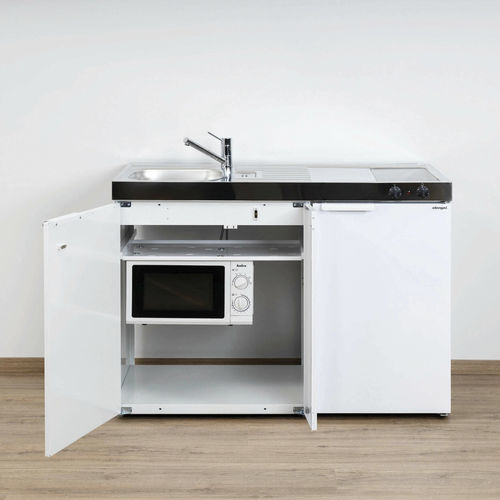 Small kitchenette - MKM 120 - Stengel Steel Concept GmbH - metal / with cooktop / with swing doors